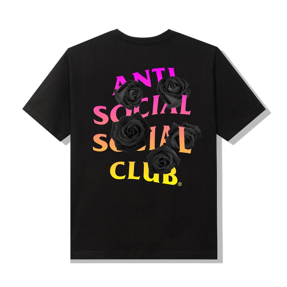 DS Anti Social Social Club In The Lead Black Tee ASSC New